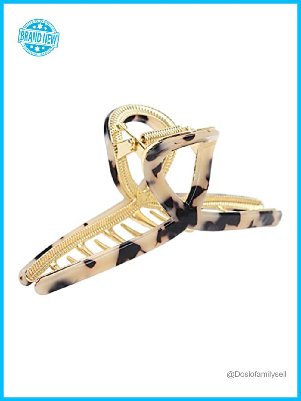 Acetate Metal Hair Claw Clip Large Butterfly for Long Thick Hair